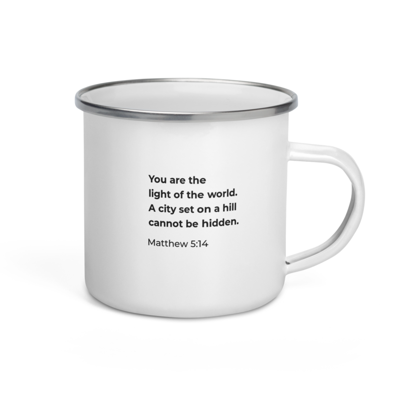 Word of God Company Coffee Mug Enamel White Matthew 5:14